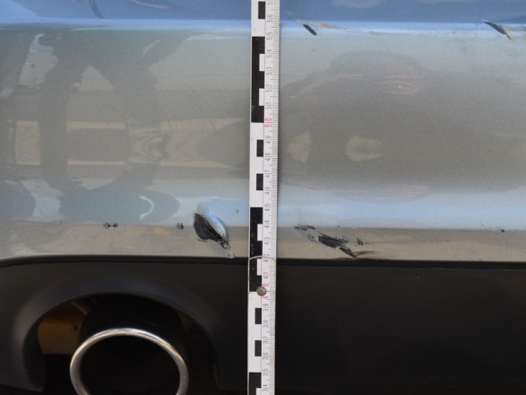 Schadenaufnahme - Unfallwagen Parkplatz