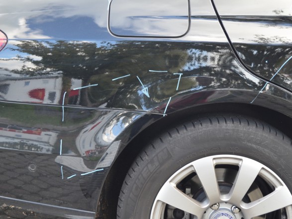 Schadenaufnahme - Seitenwand